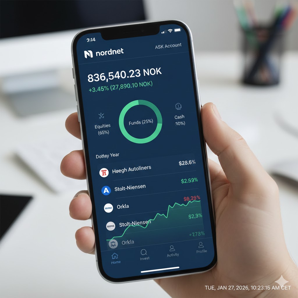 nordnet ask account dashboard